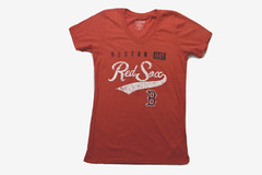 Soft as a Grape Womens MLB Boston Red Sox Baseball 1901 Red Shirt New S, M, L