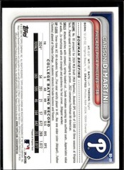 2024 Bowman Draft Paper Carson DeMartini Philadelphia Phillies #BD-89 5 Card Lot
