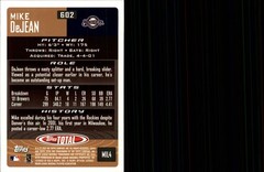 2002 Topps Total #602 Mike DeJean – BB
