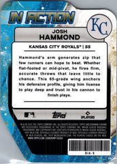 2025 Bowman Draft #BIA-9 Josh Hammond Bowman In Action Green Refractor #/99