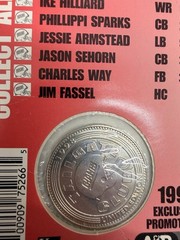 1998 New York Giants Tailgate Club Nickel Silver Coins Strahan Way Armstead Kan…