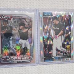 Topps 2026 Chrome Past to Present 2-Card Lot Corbin Carroll Luis Gonzalez RC