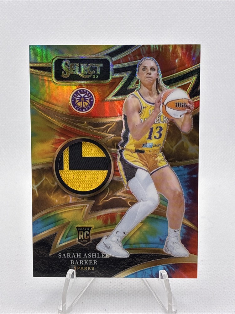 2025 Panini Select WNBA Sarah Ashlee Barker Sparks #SP-SAB Tie-Dye /25 RC
