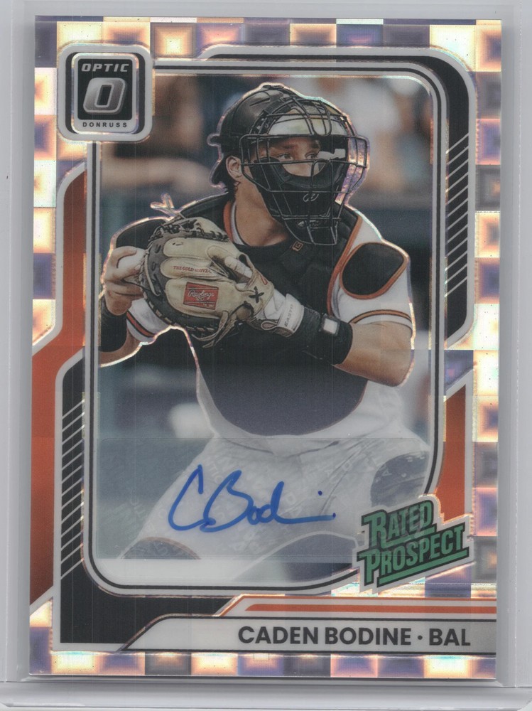 2026 Donruss Optic Rated Prospect Caden Bodine #117 Pandora Signature 14/25