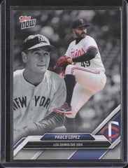 2024 Topps Now Lou Gehrig Day PR 2746 #LGD-9 Pablo Lopez – Minnesota Twins MINT