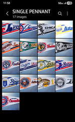 🚨🚨🚨 LOT OF 17 Assorted MLB & NHL Pennants