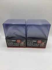 Ultra Pro 3X4 Super Thick Toploaders 180pt Point 2 Packs of 10 for Thick Cards