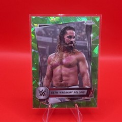 2025 Topps Chrome WWE Sapphire Seth Rollins Green /75