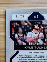 2022 Panini Prizm – Kyle Tucker #5 Power Plaid Prizm 31/75 Houston Astros