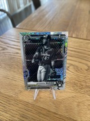 2021 Bowman Chrome Jeferson Quero Black & White Mini-Diamond Refractor (RC)