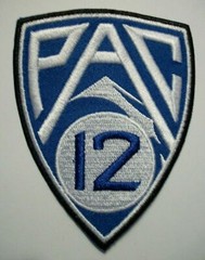 PAC 12 Conference~Embroidered PATCH~3 1/2&Prime; x 2 3/4&Prime;~Iron or Sew On