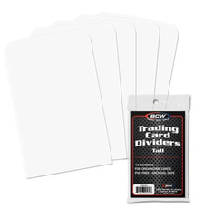 (30) BCW Tall Trading Card Dividers (3 Packs) Sits Above Toploads For Visibility