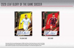 2026 Leaf Glory of the Game Soccer Factory Sealed Hobby Box