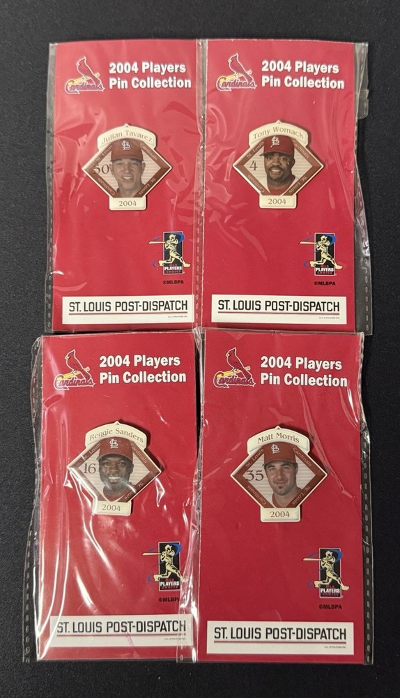 St. Louis Cardinals 2004 Pin Collection – 4 Players « Post Dispatch »