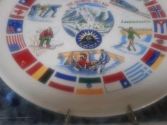 Lake Placid 1980 The Olympic Village Souvenir 9&Prime; Plate