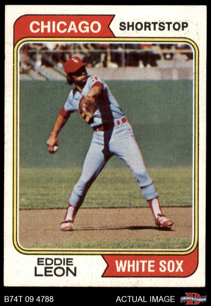 1974 Topps #501 Eddie Leon White Sox 6.5 – EX/MT+