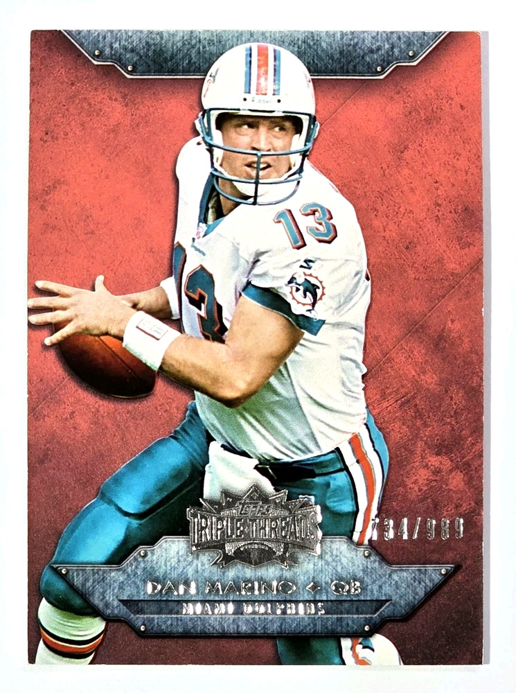 2012 Topps Triple Threads Dan Marino Miami Dolphins /989 #49