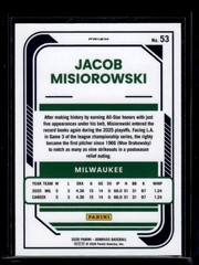 2026 Donruss Optic Orange Velocity #53 Jacob Misiorowski