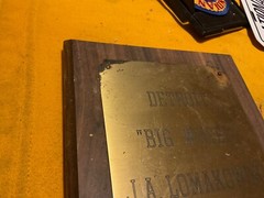 Detroit Big Wheel J.A. John Lomakowski Lomakoski Football Card & Plaque