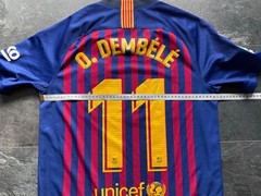 BARCELONA 2018/2019 Home Football Shirt Jersey Camiseta Nike 894430-456 DEMBELE