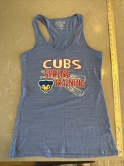 Chicago Cubs Spring Training Tank Top Women’s Medium Blue Soft As A Grape Shirt