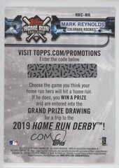 2018 Topps Home Run Challenge Promotion Mark Reynolds #HRC-MR 0ws