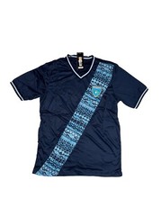Guatemala Away Soccer Jersey Navy Blue/Baby Blue Large New