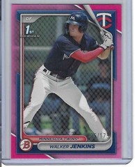 2024 Walker Jenkins Bowman #BP-43 1st Paper Prospects Pink Parallel 135/175