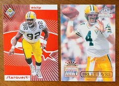 1998 UD Choice Starquest Red Reggie White Andre Wadsworth + 1993 Brett Favre!