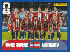 2026 Panini FIFA World Cup Sticker – BLUE Border NOR13 NOR #13 Norway Team Photo