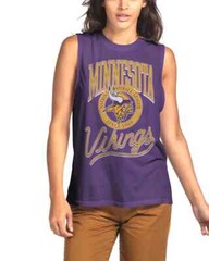 Junk Food Womens NFL Minnesota Vikings Vintage Muscle Tank Top Shirt New XXS-2XL