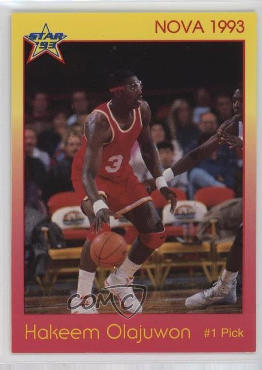 1993 Star Nova /500 Hakeem Olajuwon #61 HOF 3c7