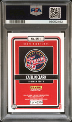 Caitlin Clark 2024 Panini Instant WNBA #DN1 Draft Night PSA 10 ROOKIE