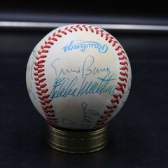 Mickey Mantle/Mays/Aaron/Williams +8 Signed Baseball 500 HR Auto JSA D14388