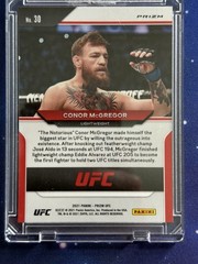 2021 Panini Prizm UFC Conor McGregor #30 Green Prizm