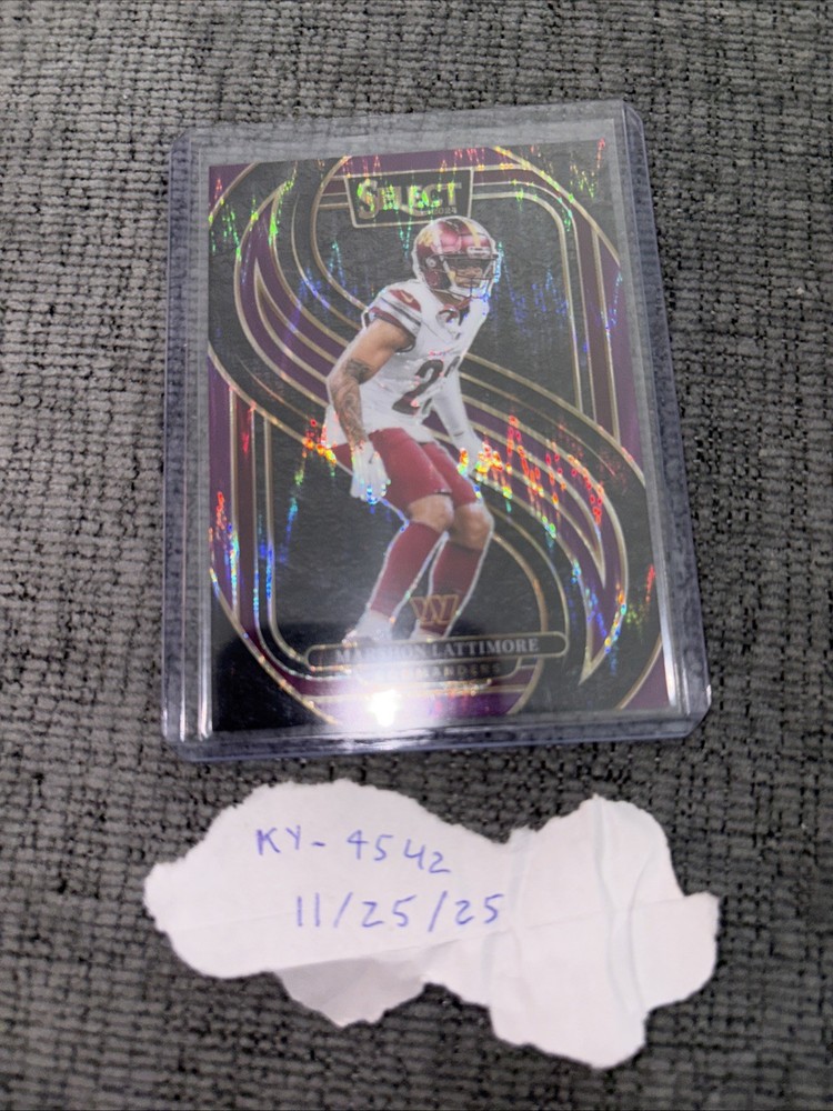 2024 Panini Select Premier Level Marshon Lattimore #181 Purple Shock Prizm /360