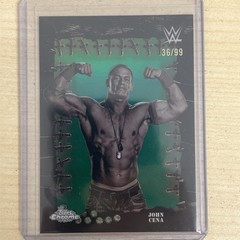 2025 Topps Chrome WWE Cactus Jack – Famed Phantoms John Cena Green Refractor /99