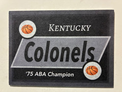 HUBIE BROWN autograph KENTUCKY COLONELS ABA NBA Hall of Fame custom card signed