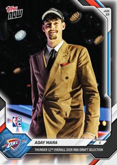 2026 NBA Draft Topps NOW Aday Mara RC Michigan PRESALE