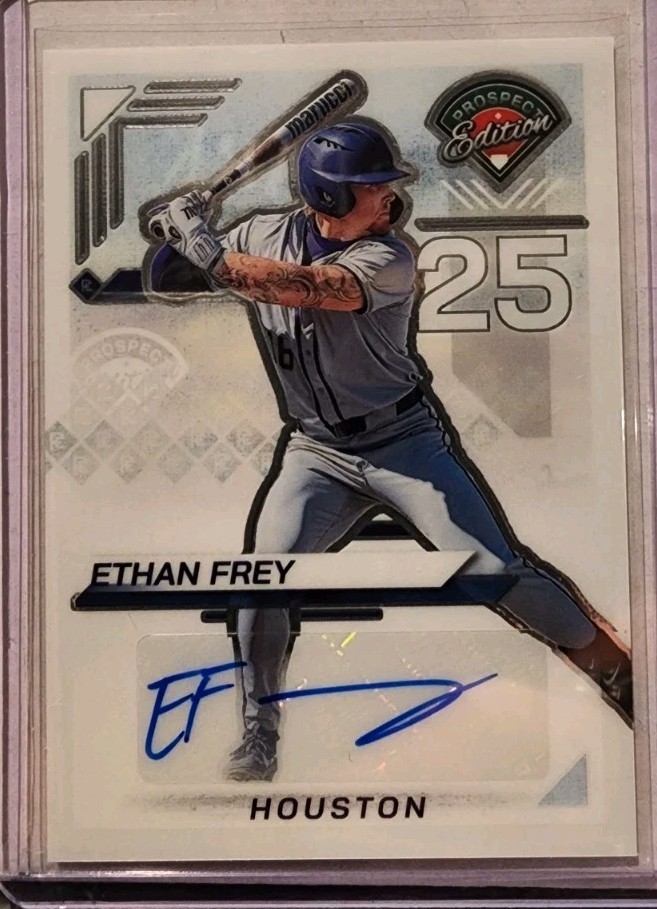 2025 Panini Prospect Edition #188 Ethan Frey Holo Signatures Auto Astros