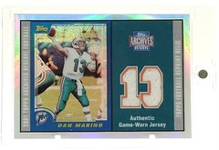 2000 Topps Archives Reserve Dan Marino Game Worn Jersey Refractor #40 (Mem)