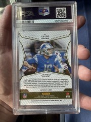 2021 Panini Playoff Jared Goff Call to Arms Auto 19/25 PSA 9- #CA-JGO POP: 1