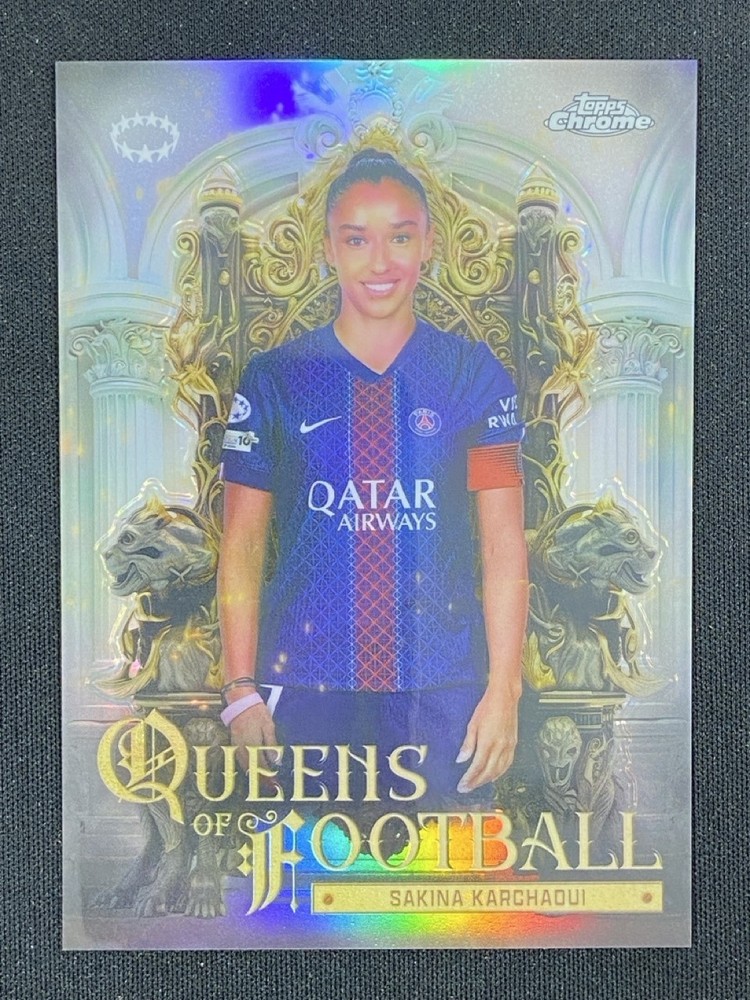 Sakina Karchaoui 2025-26 Topps Chrome UWCL Queens of Football #QF-20