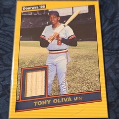 Panini Donruss 2026 Retro 1986 Materials Tony Oliva RM-TO Gold MEM #/10