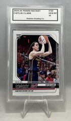 Caitlin Clark Graded Gem Mint 10 Rookie 2024-25 Panini Instant Historic Stats RC