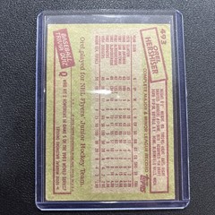Orel Hershiser 1985 Topps #493 (RC) NM+