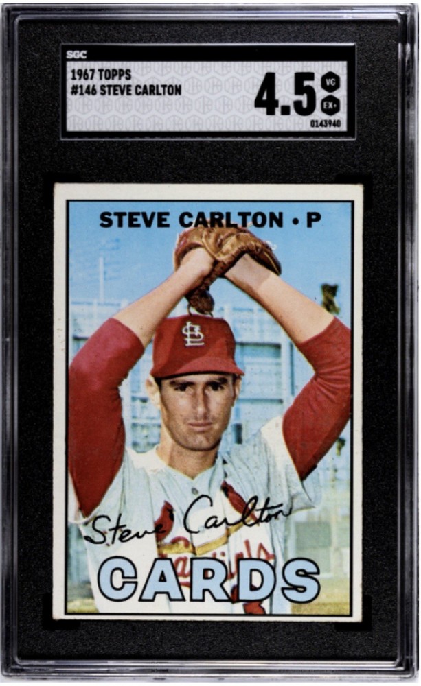 1967 Topps Steve Carlton #146 SGC 4.5 Cardinals 2nd Year Card