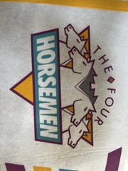 Vintage 1987 NWA JCP Original Four Horsemen Pennant original Ric Flair WWE Wcw