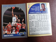 1990-91 NBA Hoops Sam Vincent Card #223 – Michael Jordan Wearing Jersey #12