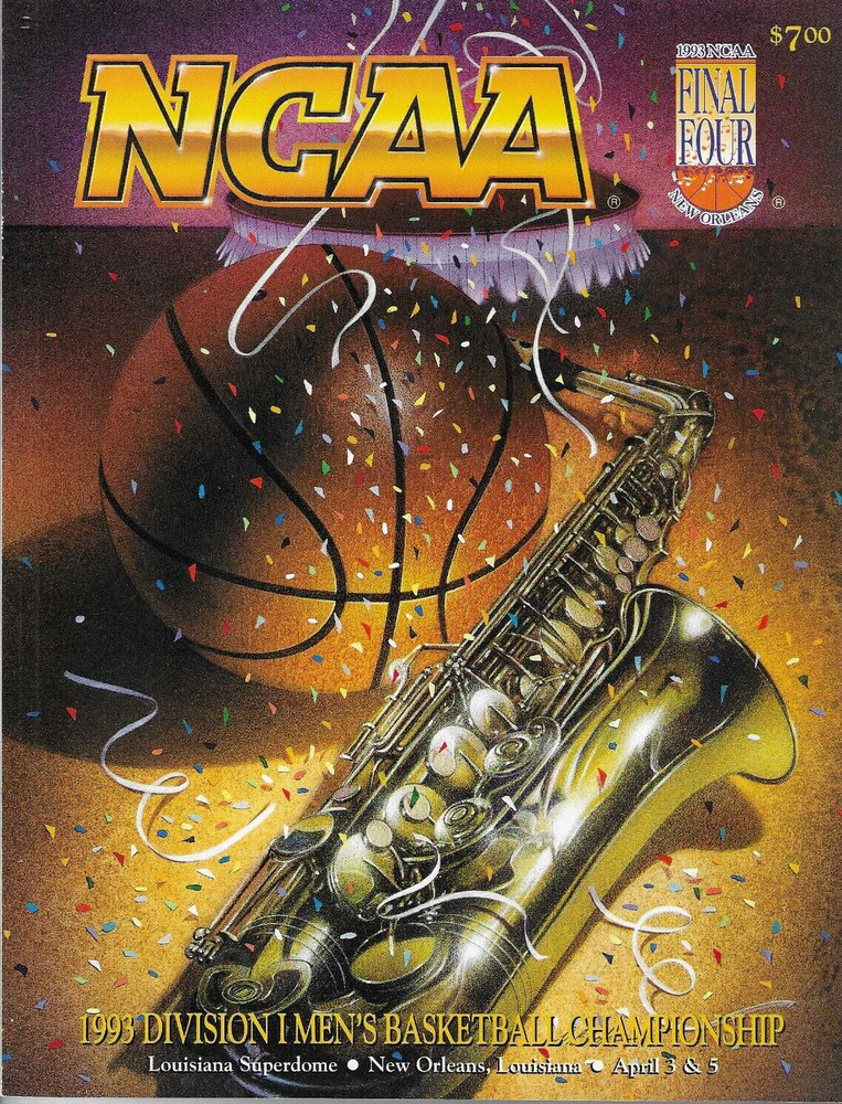 Program NCAA Division I Men&rsquo;s Basketball Final Four Apr 3 5 1993 North Carolina